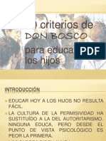 DIEZ CRITERIOS DE DON BOSCO PARA EDUCAR HOY A LOS HIJOS.pptx