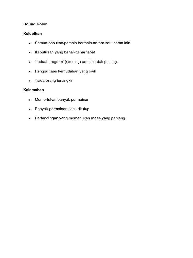 Kelebihan Dan Kelemahan Round Robin