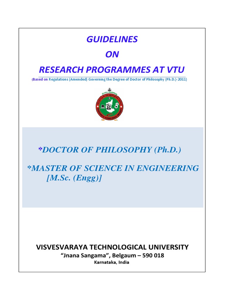 phd thesis upload vtu