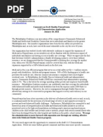Coalition Healthy PA 1115 Demo Comments 