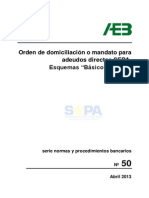 2013 05 23 Folleto-AEB Norma 50 Mandatos SEPA en