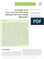 Bioinformatics Analysis of The Recent MERS-CoV With Special Reference To The Virus-Encoded Spike Protein