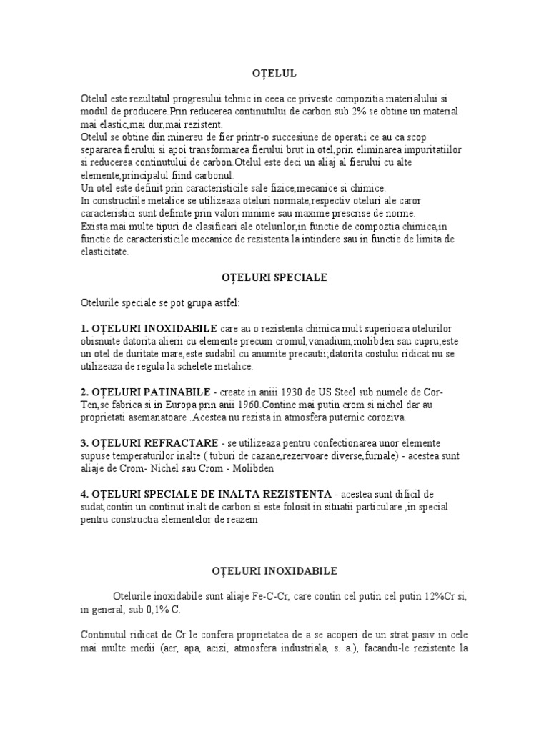Oteluri Speciale | PDF
