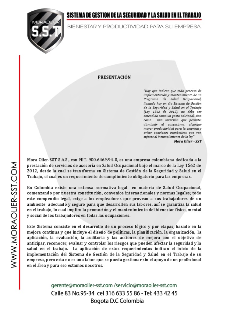 Carta Presentacion Empresa PDF