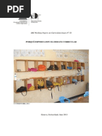 Porque Importat Hoy El Debate Curricular