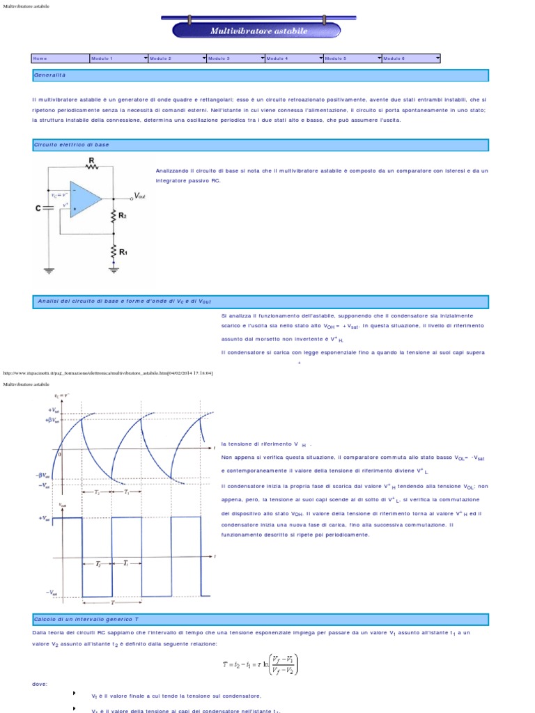 Multivibratore astabile