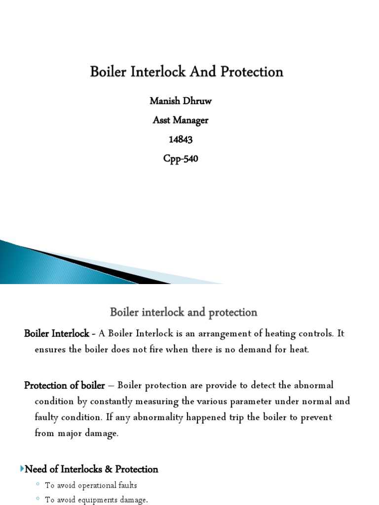 Boiler Interlock and Protection PDF Boiler Gases