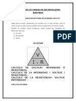 Calculo de Cargas en Una Instalacion