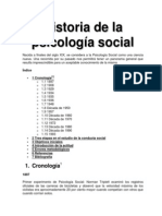 Historia de la psicología social