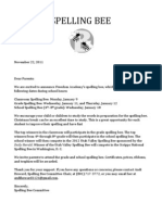 Download 2012 Spelling Bee Parent Letter Rules And Lists by giovavas SN204617896 doc pdf