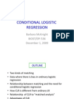 Conditional Logistic Regression Models