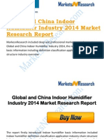 Global and China Indoor Humidifier Industry 2014 Market Research Report