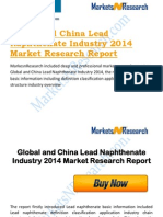 Global and China Lead Naphthenate Industry 2014 Market Research Report