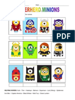 Minions Worksheet