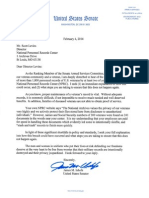 140204_Senator Jim Inhofe Sent a Letter to NPRC Director Scott Levins