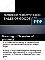 Transfer of Property in Goods