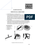 Med Ball Rebounder Assembly Instructions