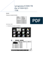 Utilizar El Programa E.van-TR