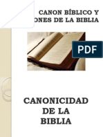 Canon y Versiones de La Biblia