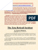 The Zeta Reticuli Incident: by Terence Dickinson