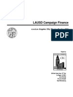 Los Angeles City Charter 803 LAUSD Campaign Finance