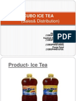 Cubo Ice Tea: (Sales& Distribution)