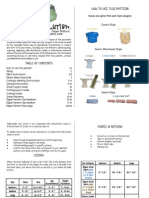 Cloth Revolution Diaper Pattern Instructions and Templates