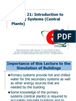 Lecture 21: Introduction To Primary Systems (Central Plants)