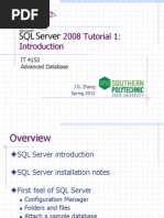 2008 Tutorial 1:: IT 4153 Advanced Database