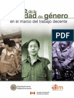 Avance de La Igualdad de Genero en El Trabajo Decente