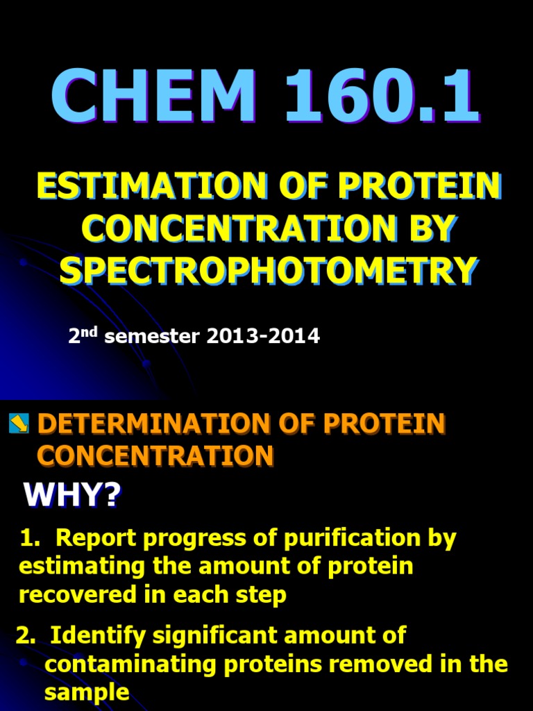 Postlab Protein Concn Download Free PDF Spectrophotometry