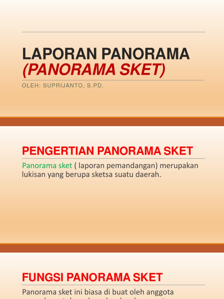 Panorama Sket Pramuka