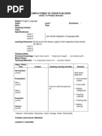 Download Samples Format of Lesson Plan KBSR n KSSR by durgisdurtan SN204716854 doc pdf