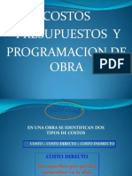 Costos Directos e Indirectos - Formula P. Octubre