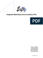 Integrated Marketing Communication Plan - Espy