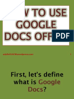 HOW To USE Google - Docs