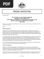 Download Joint Press Conference Adelaide by Political Alert SN204750025 doc pdf