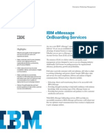 IBM Emessage Services 2013 - On Boarding Services