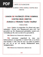 Canon de Pocăinţă Către Domnul Nostru Iisus Hristos