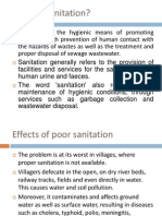What is Sanitation and its Importance