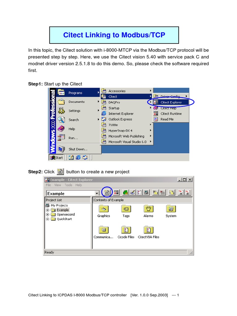 Citect Linking To Modbus TCP | PDF