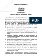 Press Statement On Unpaid Allowances - 5.2.2014