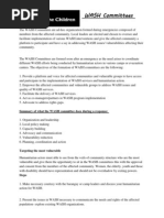 Wash Committee -Functions