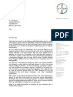 2009-08-20 - Letter from Bayer to the Global Compact Office