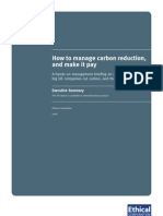 Ethical Corporation Report Summary - Carbon Reduction Commitment