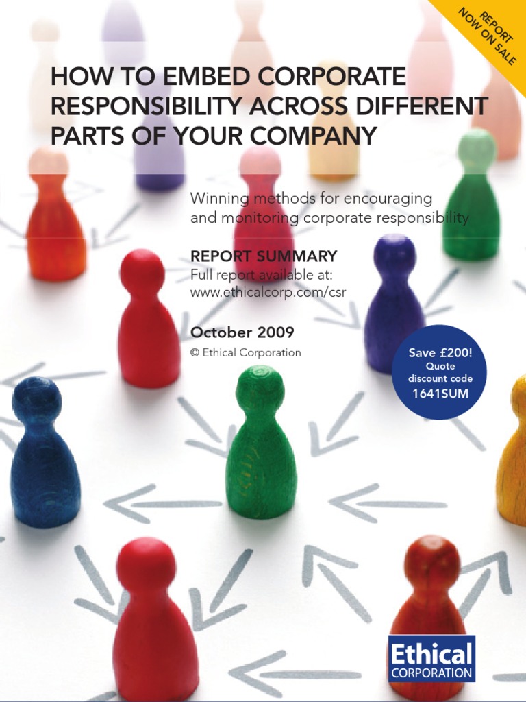 Ethical Corporation Report Summary - How To Embed CR | PDF | Corporate ...