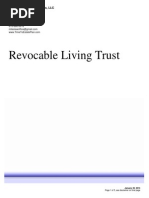 revocable living trust