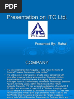 Download Presentation on ITC Ltd by rashrahul77 SN20478422 doc pdf