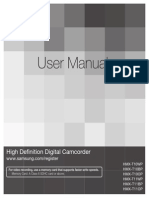 User Manual: High Defi Nition Digital Camcorder