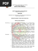 Contoh Surat Keputusan Kepala Desa Tentang Pungutan